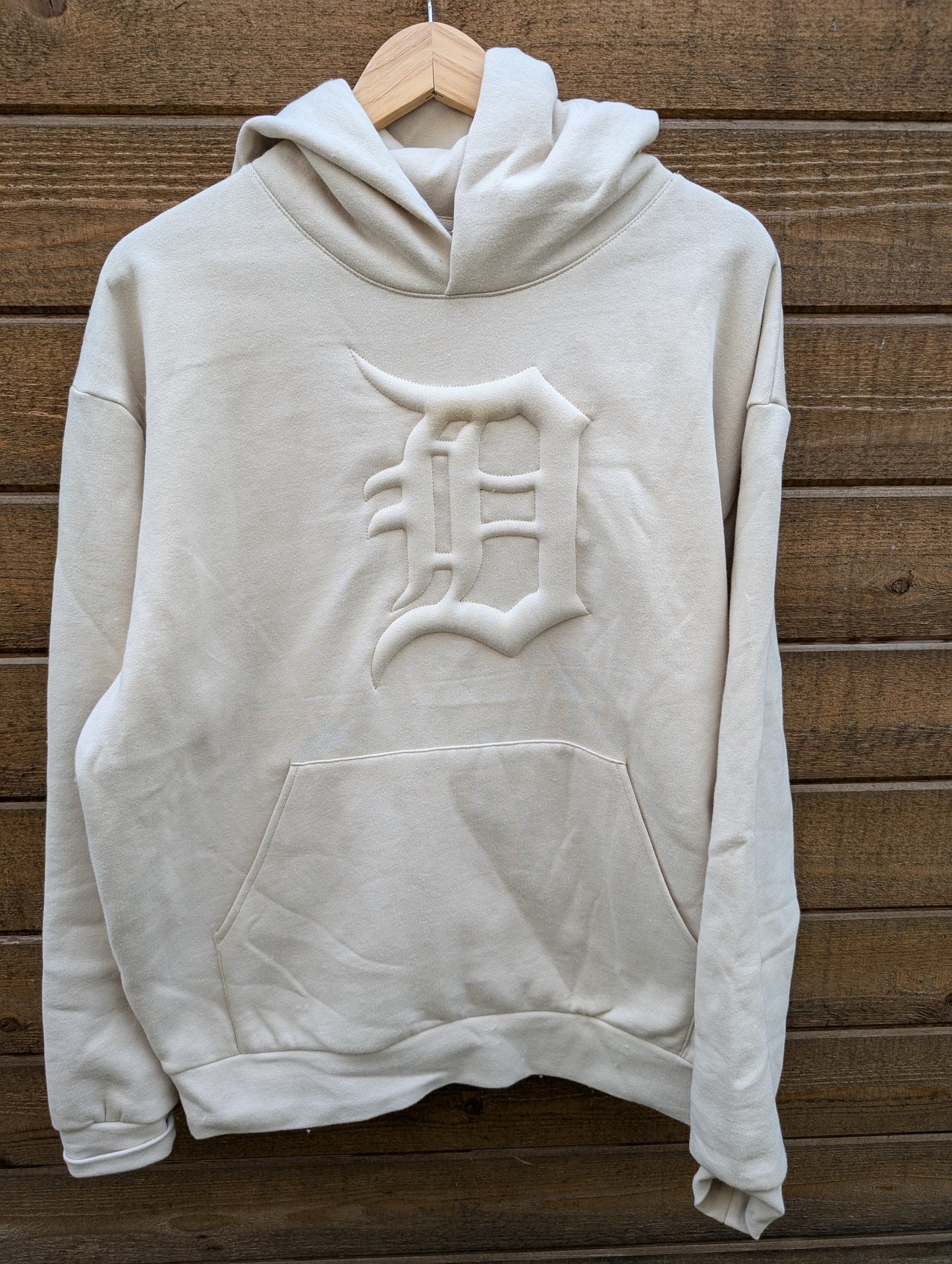 Detroit 'D' Embossed & Embroidered Hoodie