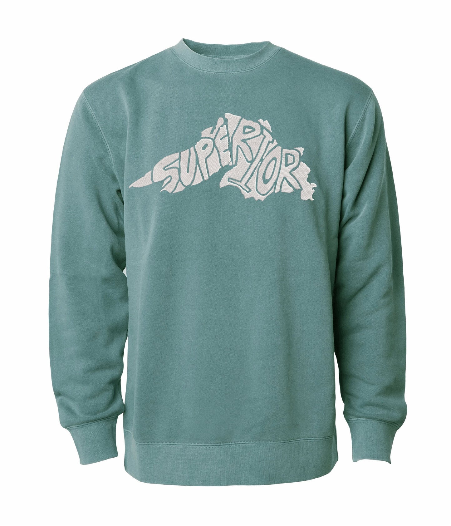 Lake Superior Embroidered Crew Sweatshirt