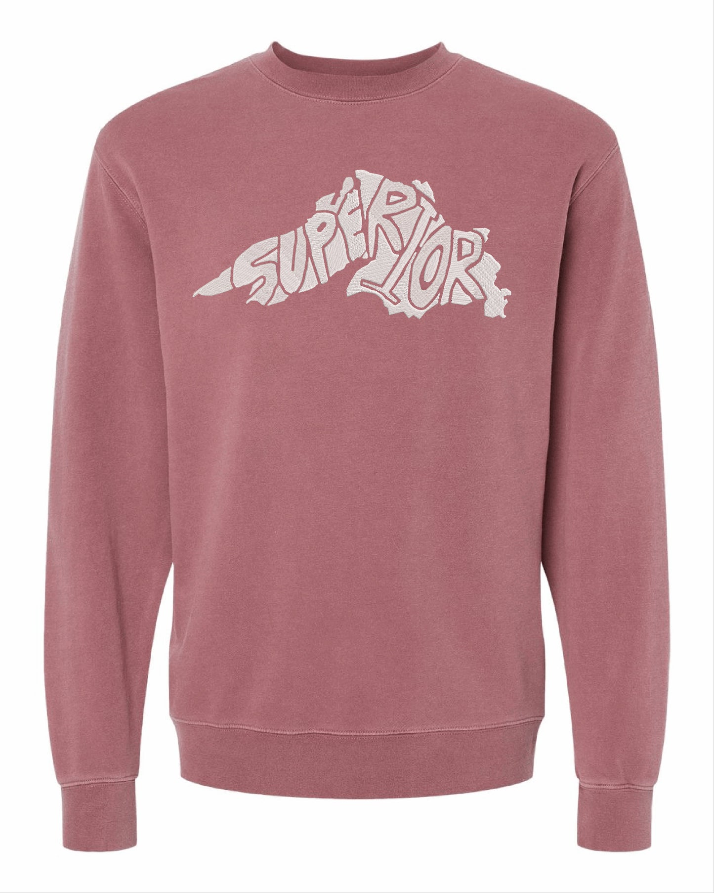 Lake Superior Embroidered Crew Sweatshirt