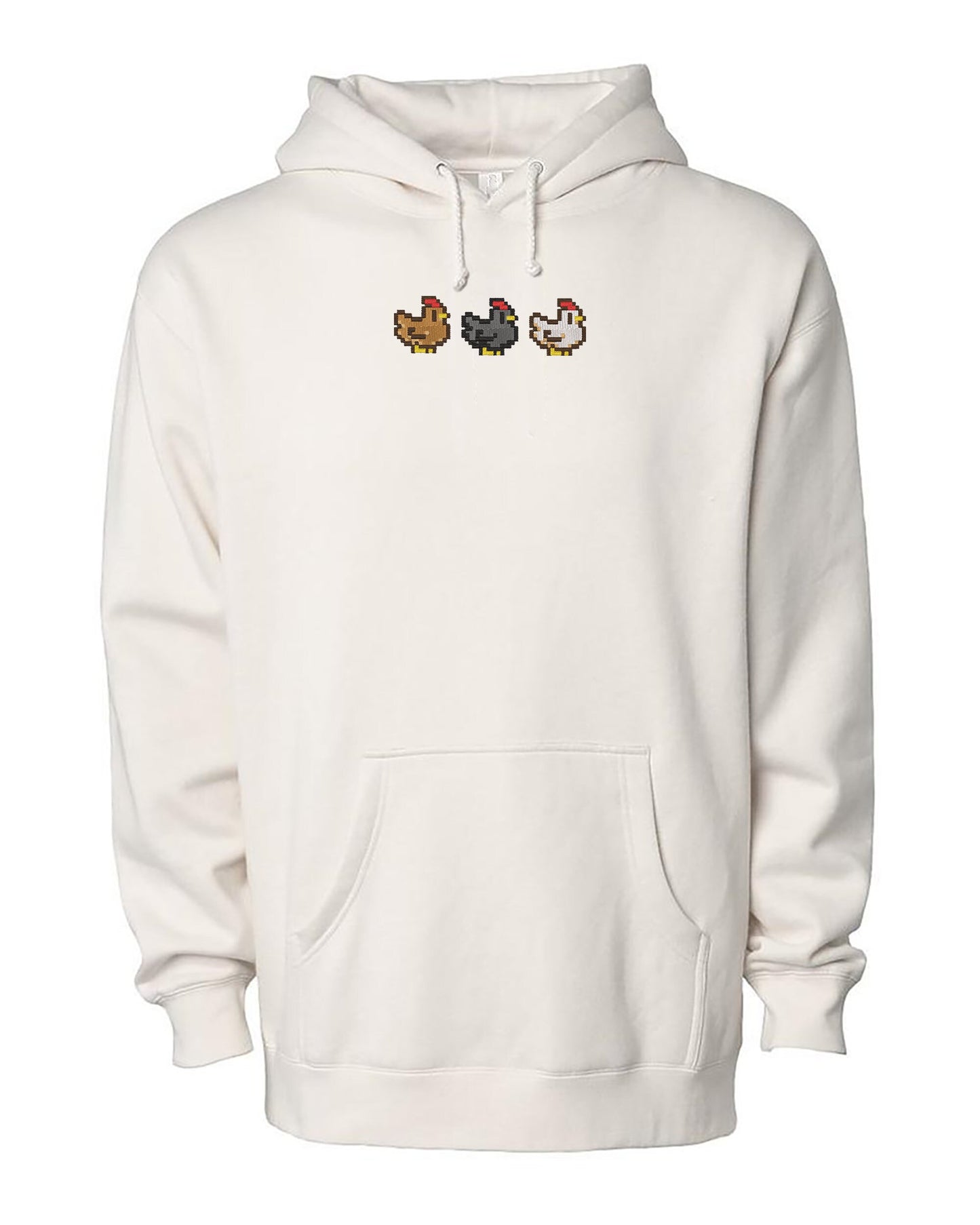 Stardew Chickens Embroidered Hoodie