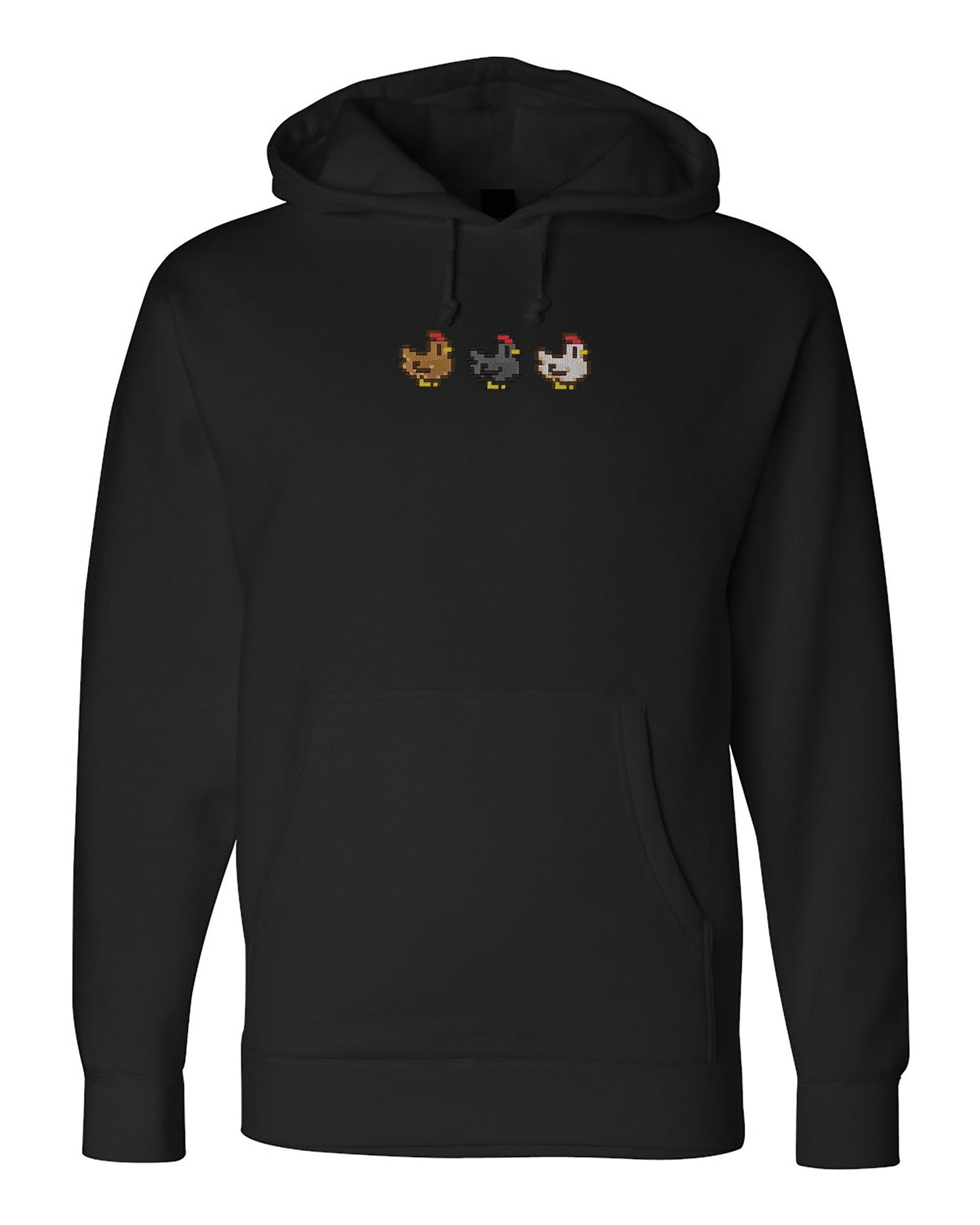Stardew Chickens Embroidered Hoodie