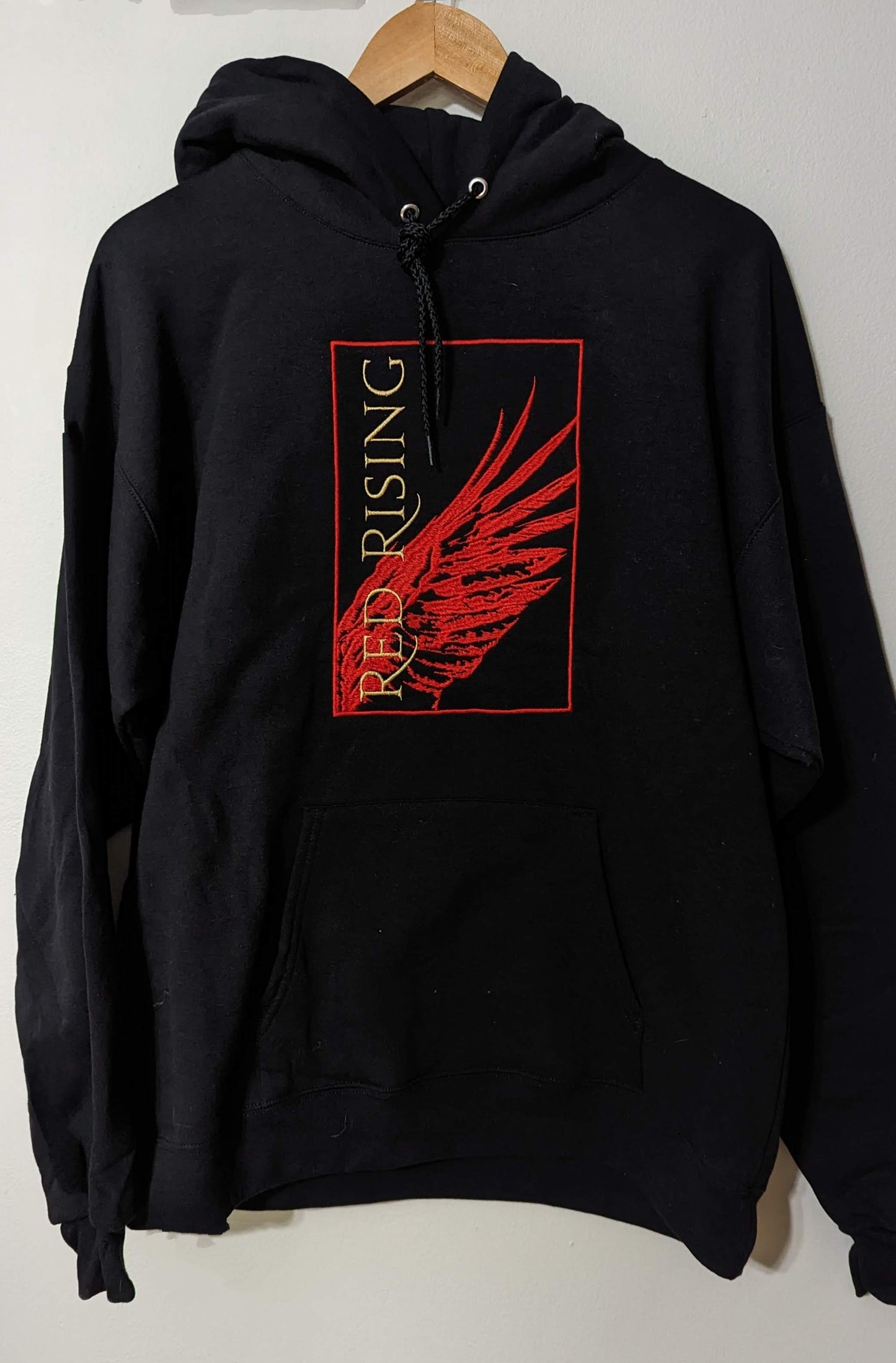 Red Rising Book Cover Embroidered Hoodie
