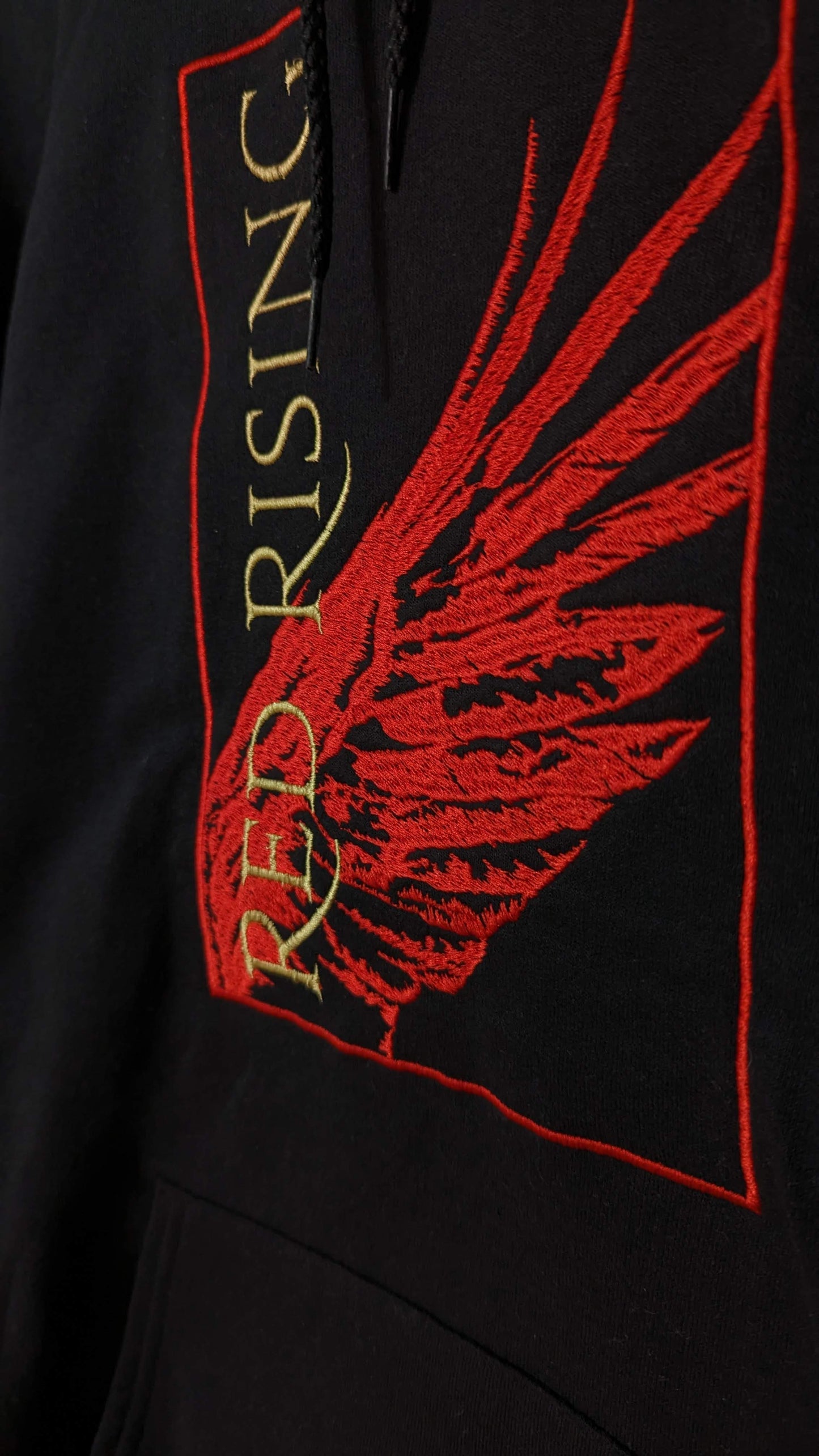 Red Rising Book Cover Embroidered Hoodie